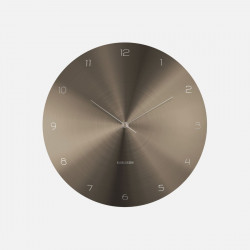 Wall Clock Dome Disc - Gun Metal