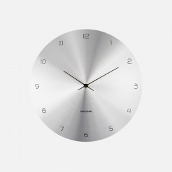 Wall Clock Dome Disc - Sliver