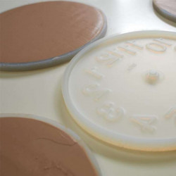Diatomaceous earth clock - Yellow [ Display ]