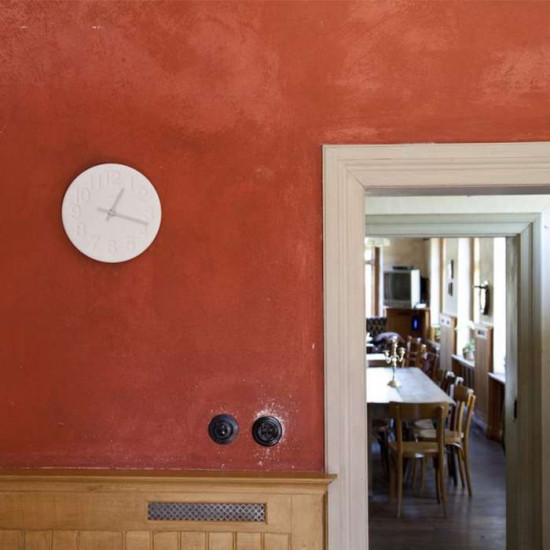 Diatomaceous earth clock - Yellow [ Display ]