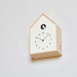 Birdhouse Clock - Natural [2 x Display Left]