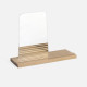 MIRROR STRIA W/TRAY NATURAL [Display]