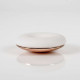 POD holder white gold, rose gold steel base