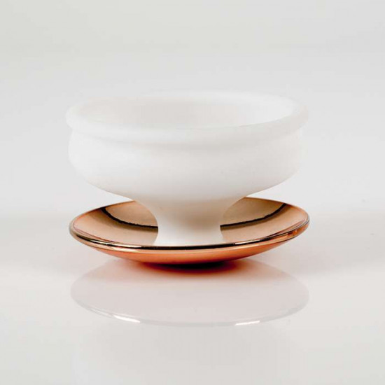 POD holder white gold, rose gold steel base