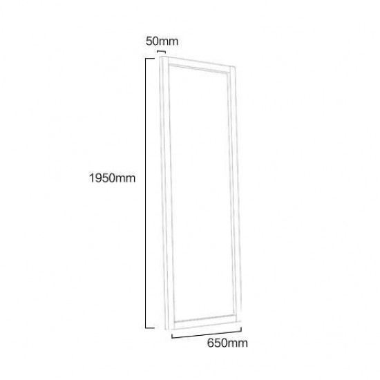 Solid Oak Floor Mirror H195 Solid Oak Floor Mirror H195