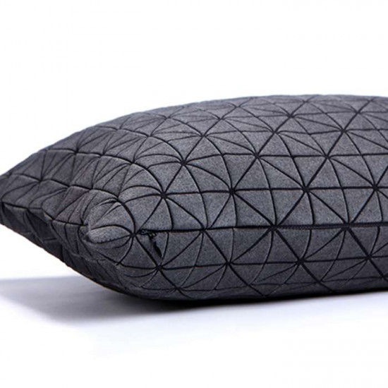 Geo origami pillow-S Black