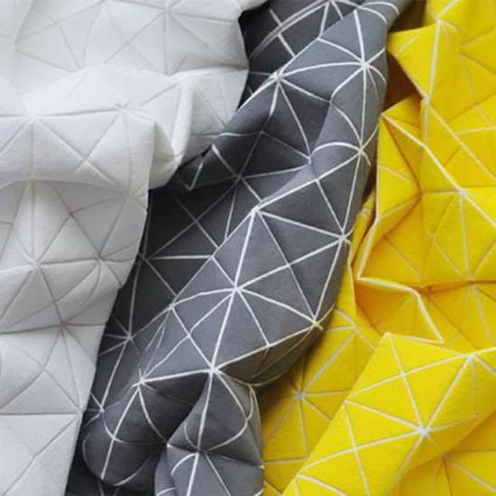 Geo origami pillow-S Black