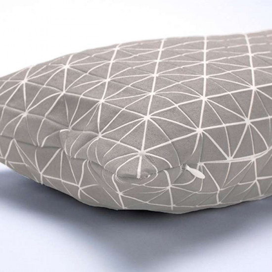 Geo origami pillow-S Grey [2 x DISPLAY Left]