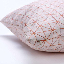 Geo origami pillow-M Orange [SALE]