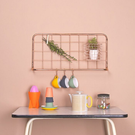 Kitchen rack set Open Grid Copper plated [Display] 