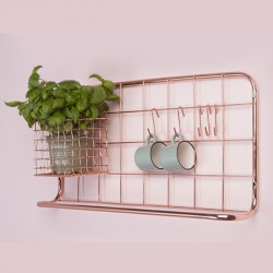 [SALE] Kitchen Rack Set Open Grid - Gold [Last One]