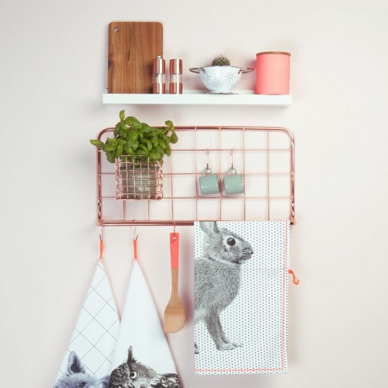 [SALE] Kitchen Rack Set Open Grid - Gold [Last One]