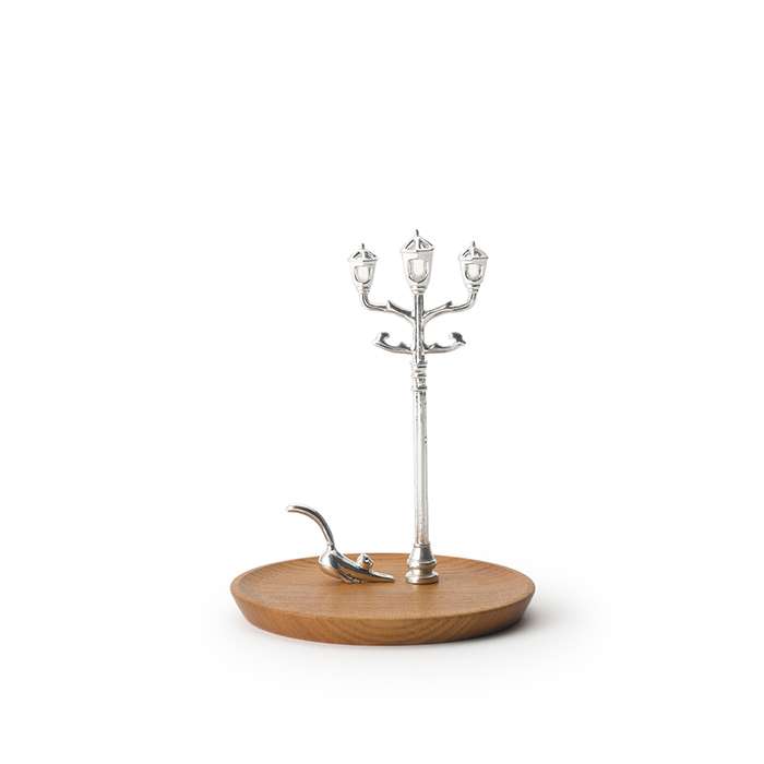 Accessory Stand cat & lightpost - Natural