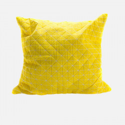 Geo origami pillow-M Yellow [Stock x1]