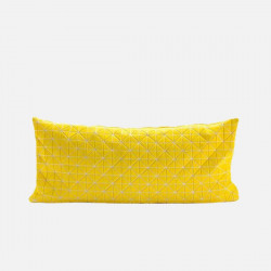 Geo origami pillow-S Yellow