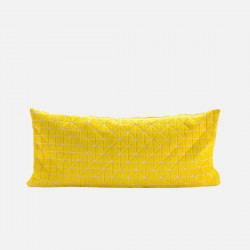 Geo origami pillow-S Yellow [DISPLAY Left]