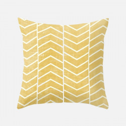 Yellow Chevron Cushion [Stock x1]