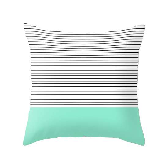 Minimal Mint Stripes Cushion Minimal Mint Stripes Cushion