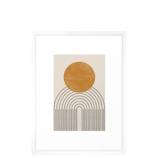 Morning Sun Art Print - Large, Framed with Natural