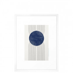 Blue Perfect Balance - Medium, Framed with White