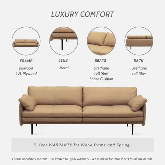 HARLEY Full Aniline Leather Sofa HARLEY Full Aniline Leather Sofa