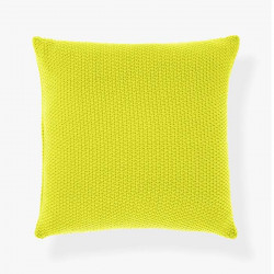 Moss Stitch Cushion － Neon Lime