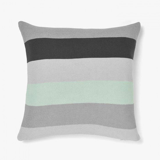 Quatro Knitted Stripe Cushion 