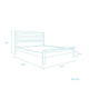 Double Dip Bed, Oak Double Dip Bed, Oak