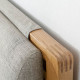 Double Dip Bed - With Cushion, Walnut Double Dip Bed - With Cushion, Walnut