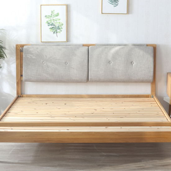 Double Dip Bed - With Cushion, Walnut Double Dip Bed - With Cushion, Walnut