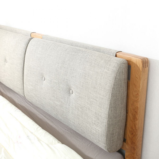 Double Dip Bed - With Cushion, Walnut Double Dip Bed - With Cushion, Walnut
