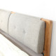 Double Dip Bed - With Cushion, Walnut Double Dip Bed - With Cushion, Walnut