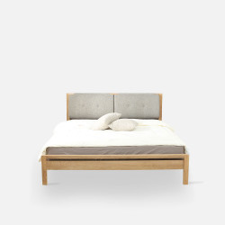 [SALE] Double Dip Bed - With Cushion, Oak
