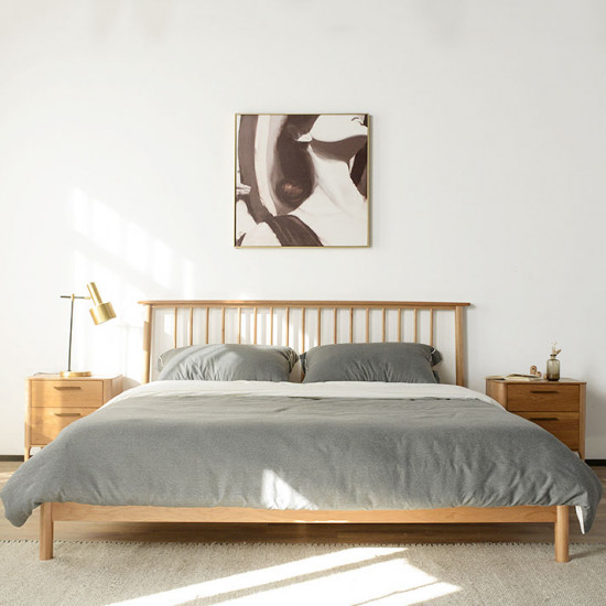 Linear Bed Frame, L150/180, Oak Linear Bed Frame, L150/180, Oak