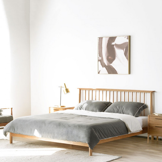 Linear Bed Frame, L150/180, Oak Linear Bed Frame, L150/180, Oak