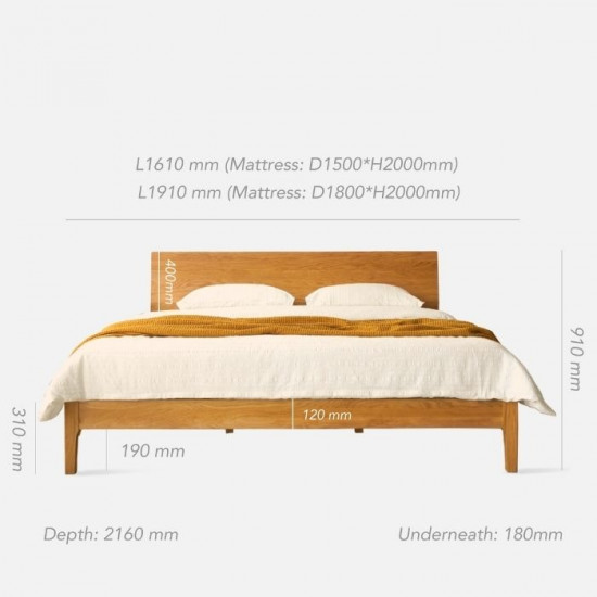 [SALE] NADINE Cherry Bed Frame I, L150 / L180