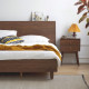 NADINE Natural Walnut Bed Frame II, L159/189 NADINE Natural Walnut Bed Frame II, L159/189
