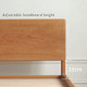 NADINE Natural Walnut Bed Frame II, L159/189 NADINE Natural Walnut Bed Frame II, L159/189