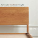NADINE Natural Walnut Bed Frame II, L159/189 NADINE Natural Walnut Bed Frame II, L159/189