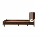 NADINE Natural Walnut Bed Frame II, L159/189 NADINE Natural Walnut Bed Frame II, L159/189