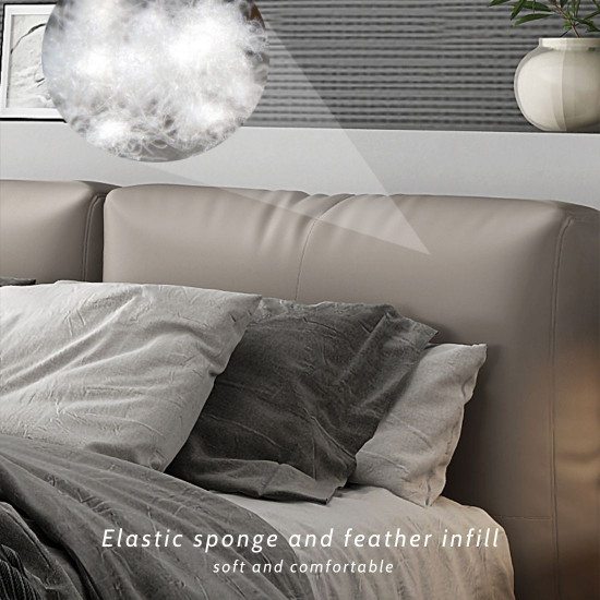 BD02701 Leather Bed Frame BD02701 Leather Bed Frame