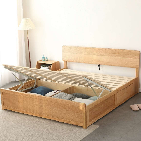 DOLCH Bed Frame with Drawers, Walnut L150 / L180