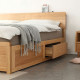 DOLCH Bed Frame with Drawers, Walnut L150 / L180