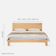 DOLCH Bed Frame L120 / L140 / L150 / L180(with socket), Natural Oak DOLCH Bed Frame L120 / L140 / L150 / L180(with socket), Natural Oak
