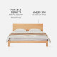 DOLCH Bed Frame L120 / L140 / L150 / L180(with socket), Natural Oak DOLCH Bed Frame L120 / L140 / L150 / L180(with socket), Natural Oak