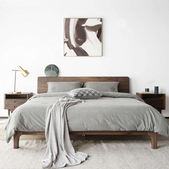 [SALE] DANDY Bed Frame, Natural Walnut