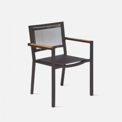 LuiLei Stackable Armchair, Black