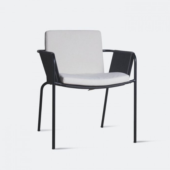REMIX Stackable Outdoor Chair, Grey