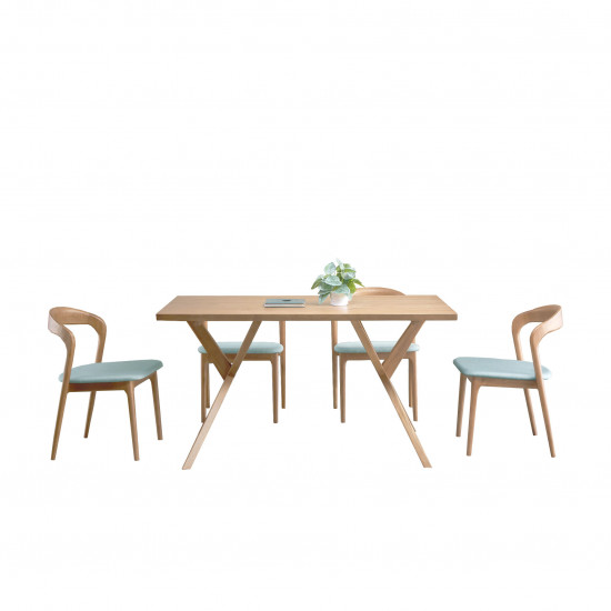 LUCA Dinning Chair, W46, Ash LUCA Dinning Chair, W46, Ash