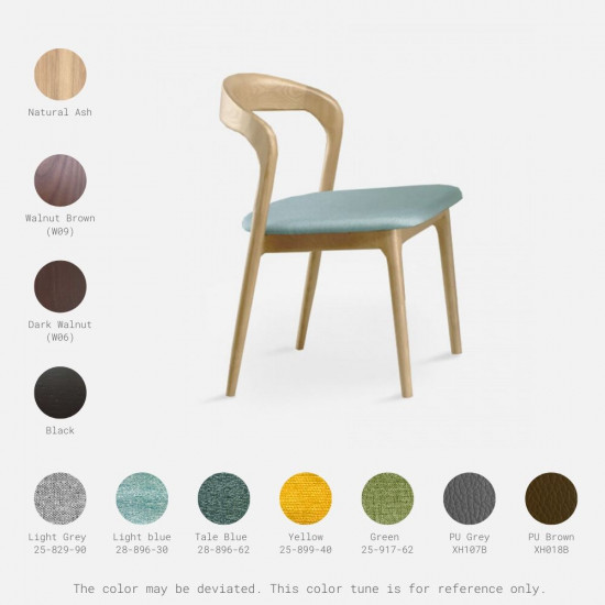 LUCA Dinning Chair, W46, Ash LUCA Dinning Chair, W46, Ash